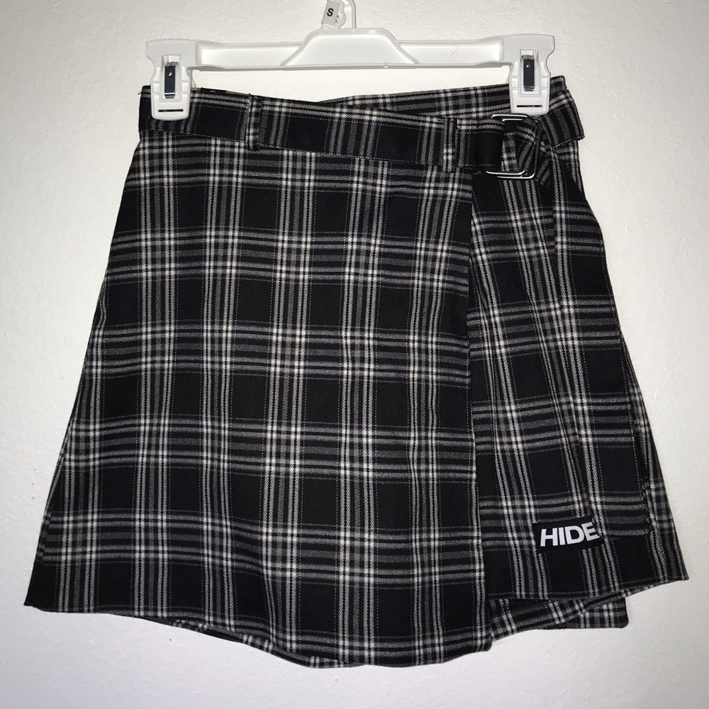 HIDE Belted Plaid Checkered Skort - New Never Worn